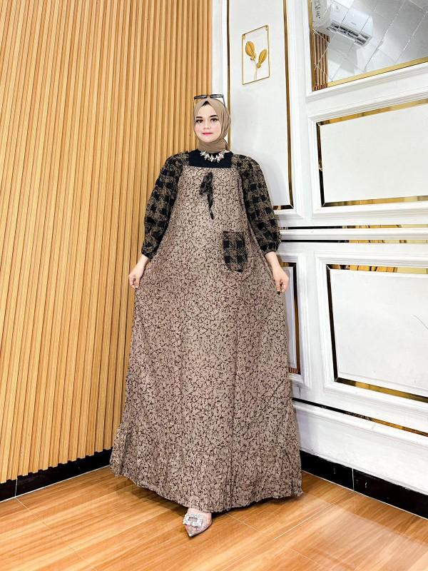 Product Introduction of gamis fatimah | gamis terbaru kekinian | gamis fuji kondangan jumbo | gamis rayon cantik | gamis Muslim 2