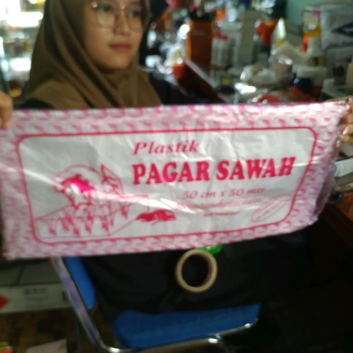 Plastik Pagar Sawah Tipis biasa untuk bikin balon udara lampion terbang