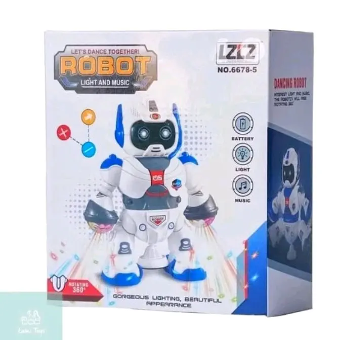 Mainan Anak Robot Dancing Musik Lighting Cool / Mainan Robot Dance Rotating 360 4