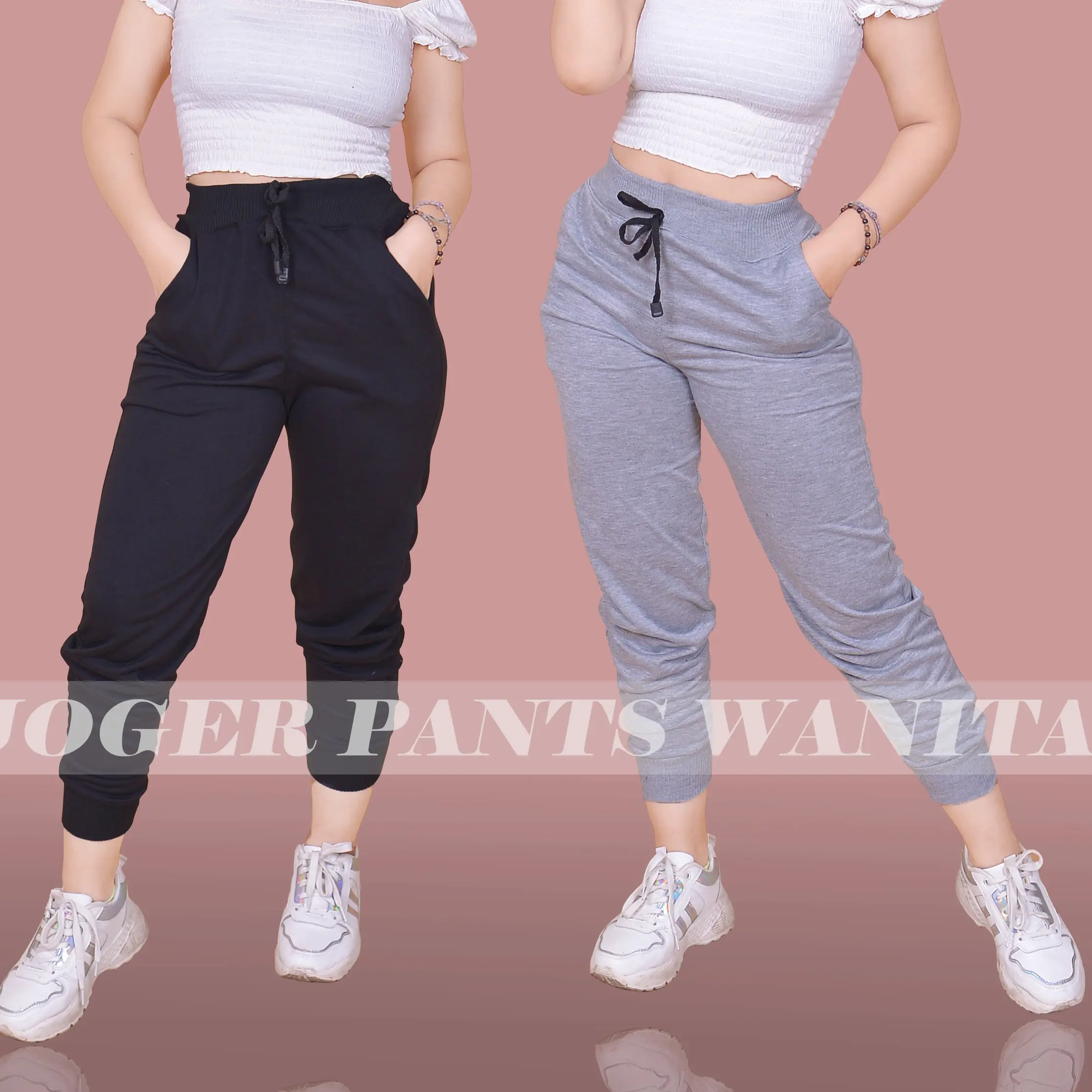 Celana Jogger Pria Wanita Trening Standar Terening karet bawah Training Trining Dewasa Sport Polos