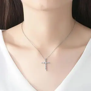 KALUNG RANTAI NORY DAN LIONTIN SALIB BERLIAN WANITA TITANIUM ANTI KARAT