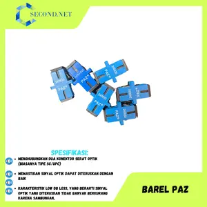 BAREL PAZ Konektor Serat Optik Tipe SC UPC untuk Menghubungkan Dua Konektor dengan Sinyal Optik yang Tidak Berkurang