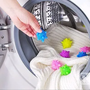 10pc MAGIC LAUNDRY BALL KECIL / BOLA KARET MESIN CUCI ALAT BANTU PEMBERSIH BAJU PAKAIAN WASHING LAUNDRY BALL