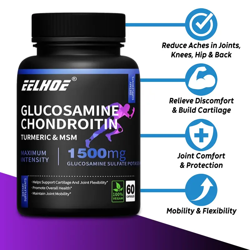 Glucosamine Chondroitin 1500 mg - Mendukung kesehatan tulang, anti penuaan dan mencegah osteoporosis 1
