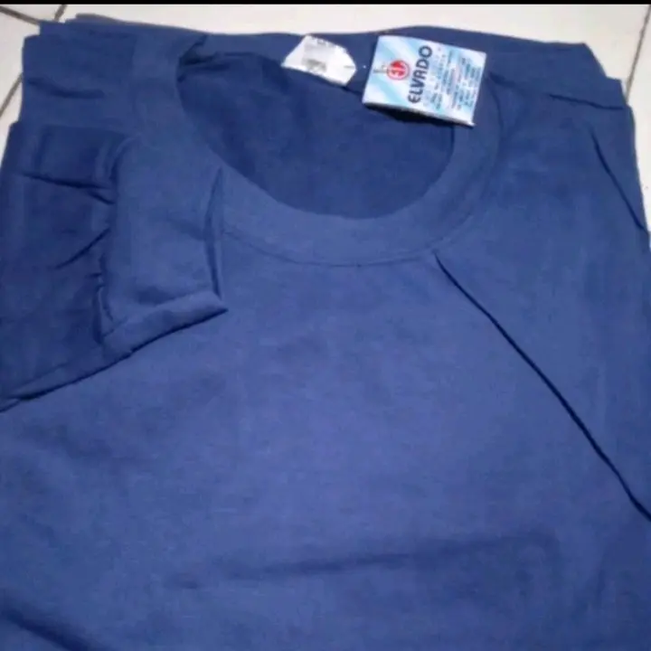 kaos polos lengan panjang blong evaldo Pria Motif Katun Oblong Baju Unisex 4