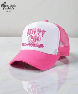 Topi Jaring Kalcer Skena Style Pink Pria Wanita Unisex Gaya Trendi dan Stylish Warna Ceria
