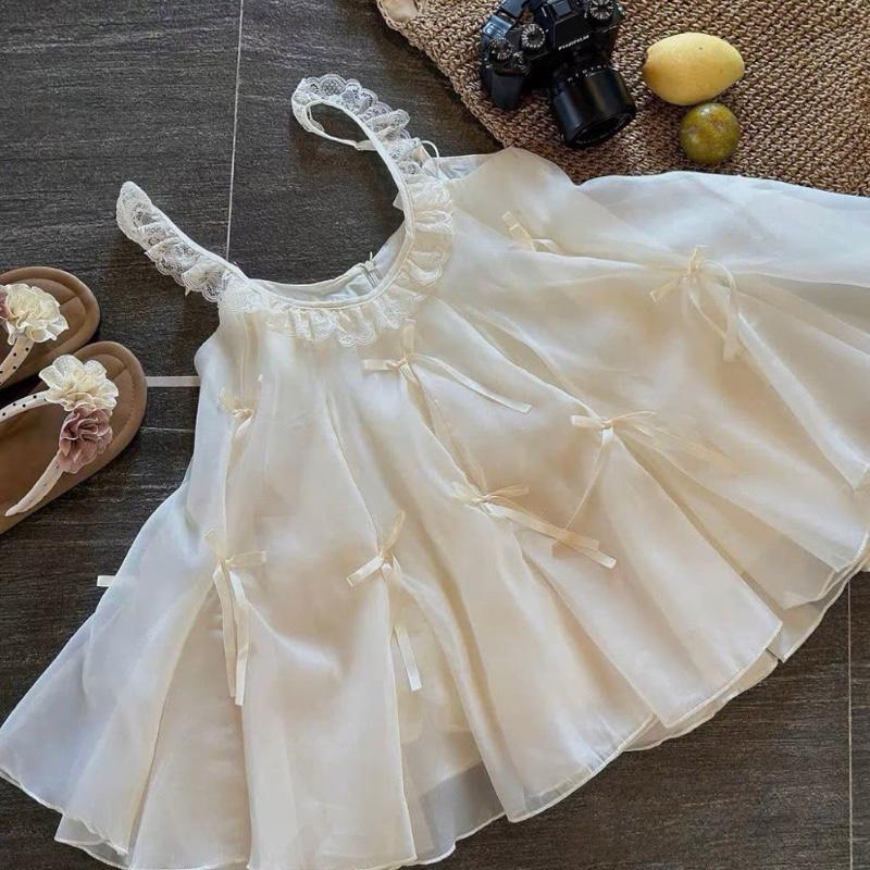    Kèm Quần Bảo Hộ  Váy nữ babydoll dáng ngắn đính nơ chất liệu voan tơ phong cách tiểu thư sang chảnh cho các nàng Áo Sơ 