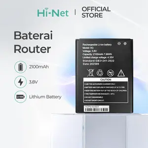 Hi-Net H806 Khusus Tingkat LanjutBaterai Router 4G Kapasitas 2100mAh Teknologi Li-Ion – Tahan Lama, Tegangan Stabil & Aman