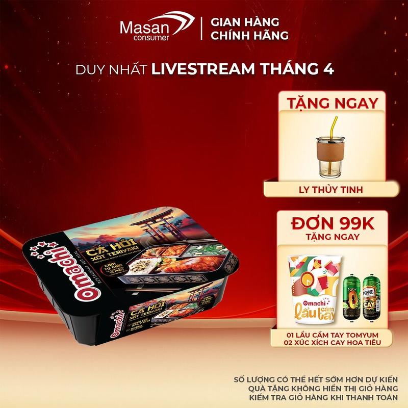 Omachi cơm tự chín cá hồi xốt teriyaki