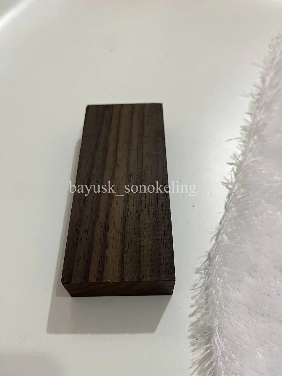 Kayu sonokeling full galih bahan gagang ukuran 3 x 7 x 15cm