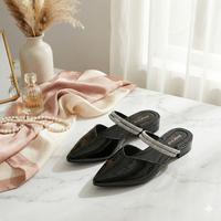 Gambar Porto Aurelie Selop | Sandal Wanita Elegan Pointed Toe Strap Kristal Cocok Kerja & Acara Pesta - Black, 36|37 dari Porto Footwear Kota Administrasi Jakarta Utara 4 Tokopedia