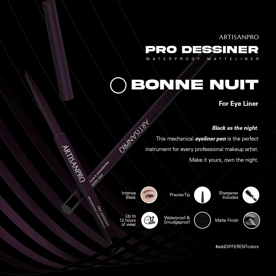 ARTISANPRO - Pro Dessiner Waterproof Matteliner (Eyeliner & Lip Liner)
