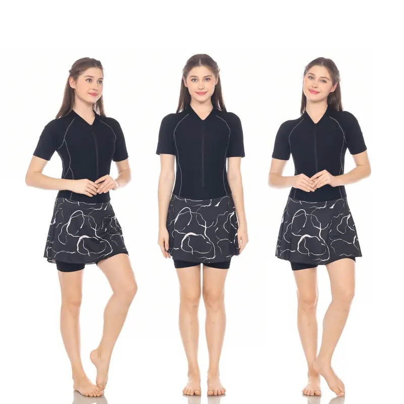 BAJU RENANG DIVING ROK WANITA DEWASA PKD PAKAIAN RENANG WANITA (LAPIS CUP BH) 0