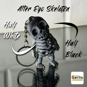 Gantungan Kunci dan Tas Fidget Toy Tengkorak - Mainan Anti Stres Unik untuk Semua Usia