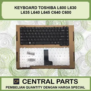 Keyboard untuk Toshiba L645 C600 C640 L600 L630 L635 L640 BLACK