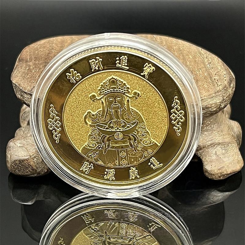4.5cm Feng Shui Koin Emas Souvenir Gold Coin Koin Dewa Rejeki Pajangan Koleksi  Feng Shui Koin Emas Untuk Membawa Keberuntungan 0