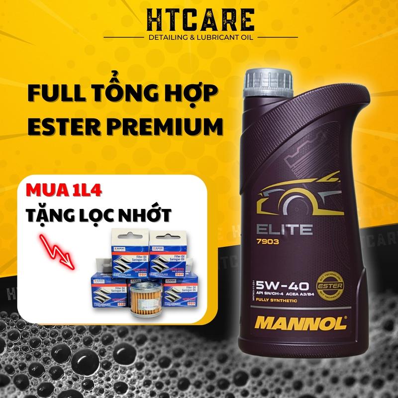 Dầu Nhớt xe máy Mannol Elite 7903 5W-40 dùng cho XE SỐ, TAY GA & TAY CÔN êm ái, mát máy