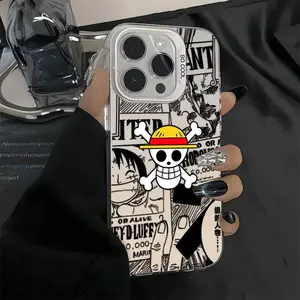 X176 Tengkorak Luffy Casing Keras Matte Premium untuk Seri iPhone Kompatibel dengan iPhone 11 12 13 14 15 Pro Promax Casing untuk Case Hp iPhone 7plus 8plus X XR XS XSmax Estetik Keras Berpermukaan Kasar untuk iPhone 7 8 14 15 Plus Cover Ponsel