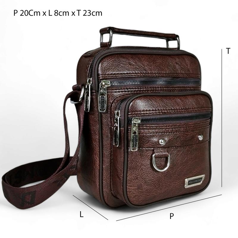 Polo Amstar Tas Selempang Slingbag Crossbag Pria Kulit Oscar Premium Sudah Anti Air Cowok 9