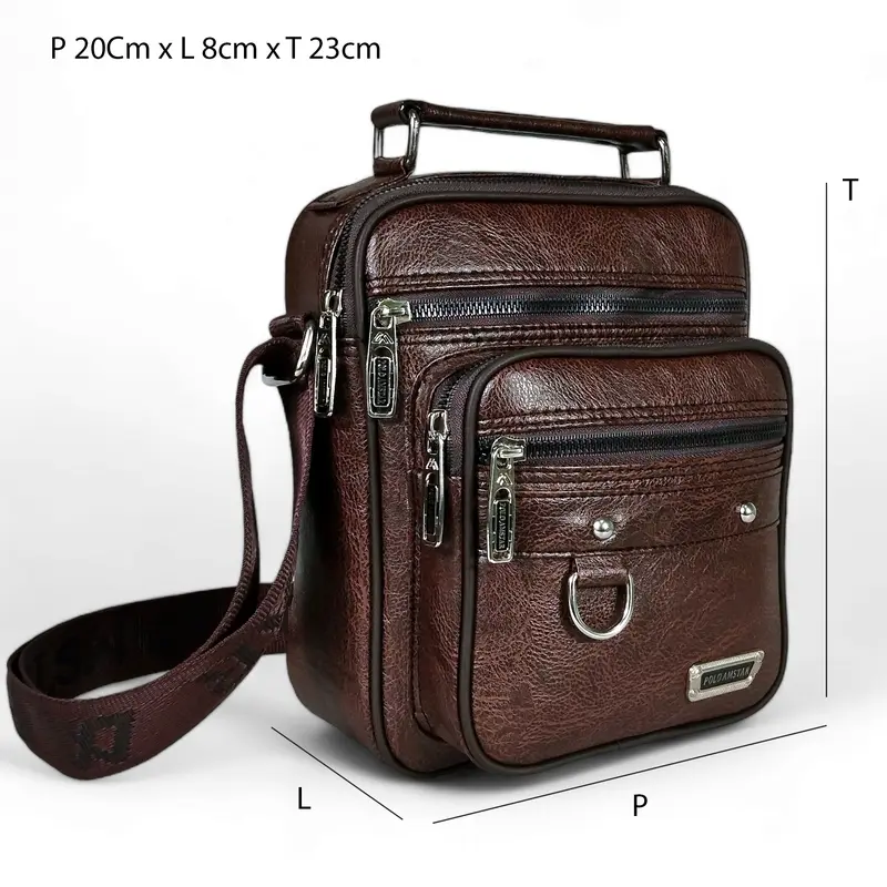 Polo Amstar Tas Selempang Slingbag Crossbag Pria Kulit Oscar Premium Sudah Anti Air Cowok 8