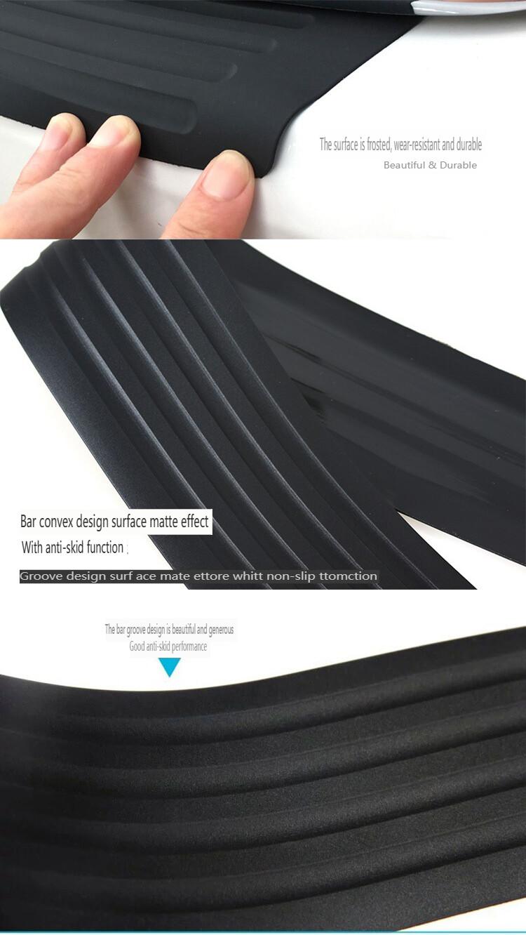 Product Introduction of Rear Bumper Protector Guard Universal Black Rubber Trim Cover Protection Strip Scratch-Resistant Exterior Car Accessories 12