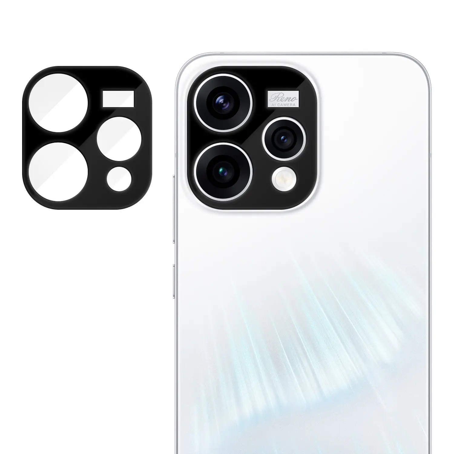 LENSA CAMERA FOR OPPO RENO 15 5G / RENO 15 F 5G / RENO 15 PRO MAX / RENO 14 5G / RENO 14 PRO 5G / RENO 14 F 5G  CAMERA BLACKFRAME CAMERA 3D ROUND EDGE KAMERA