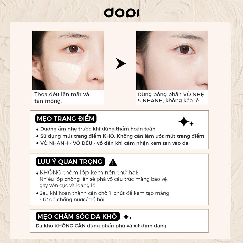 Hình ảnh Giữ Lớp Make Up 24h「Chai Lùn Đen」Kem Nền DOPI 35ml, Kiểm Soát Dầu, Kết Cấu Dạng Kem, Lâu Trôi, Không Thấm Nước, Chống Mồ Hôi, Kem Che Khuyết Điểm 9