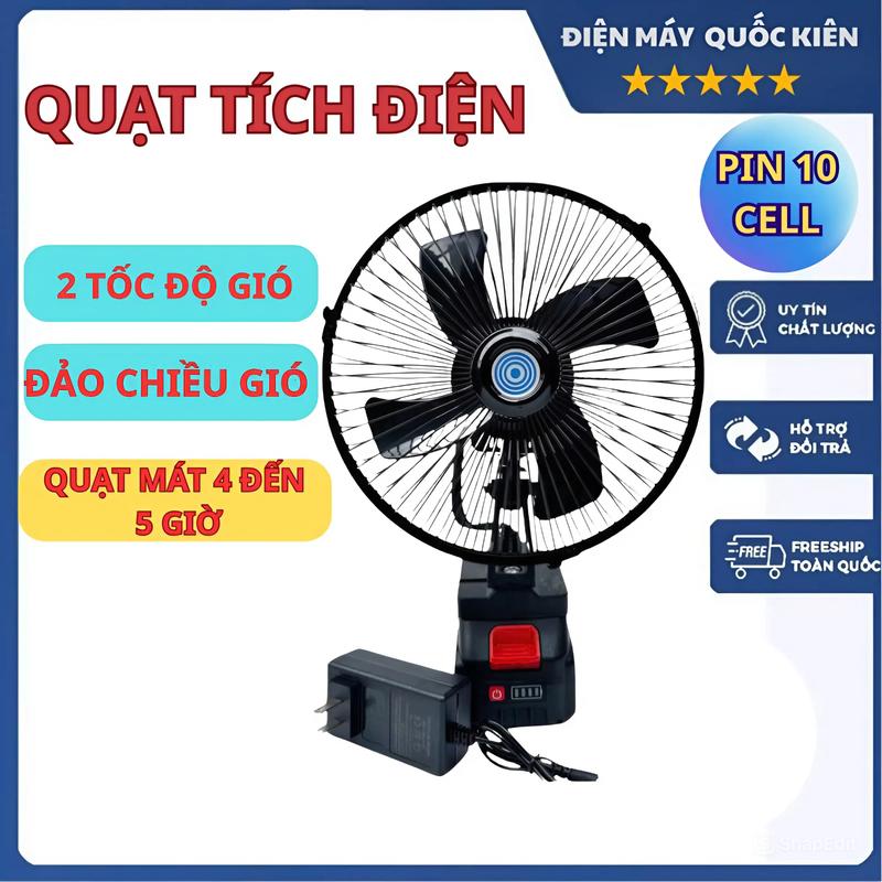 ĐEAL LIVE ĐỘC QUYỀN Quạt Tích Điện Để Bàn 8inh Pin 10 Cell Sử Dụng Liên Tục 5 Tiếng 2 Chế Độ Gió Quạt Đảo Chiều Gió Xoay 360 Độ Quạt Mạnh Gió Lớn Siêu Mát Pin Trâu Động Cơ Lõi Đồng Bền Bỉ Không Chổi Than Phù Hợp Mọi Gia Đình Bảo Hành 1 Năm