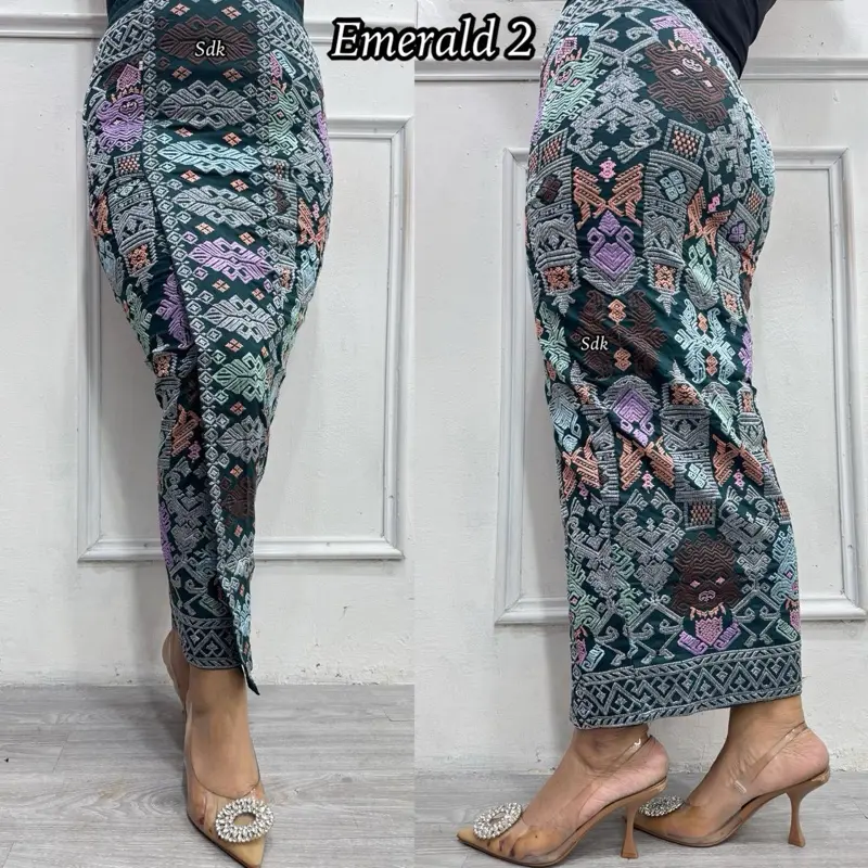 KAMEN JADI SONGKET BORDIR FULL STRAIT PERPADUAN WARNA”||terlariss 2