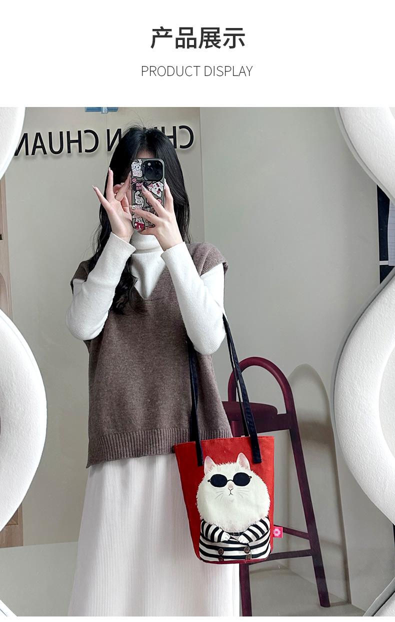 Product Introduction of Sunglasses Cat One Shoulder Bucket Bag 1