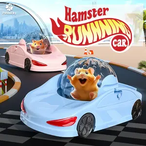 PetLucky Hamster Running Car Bola Lari Bentuk Mobil Olahraga Aman Tahan Benturan Interaktif Syria