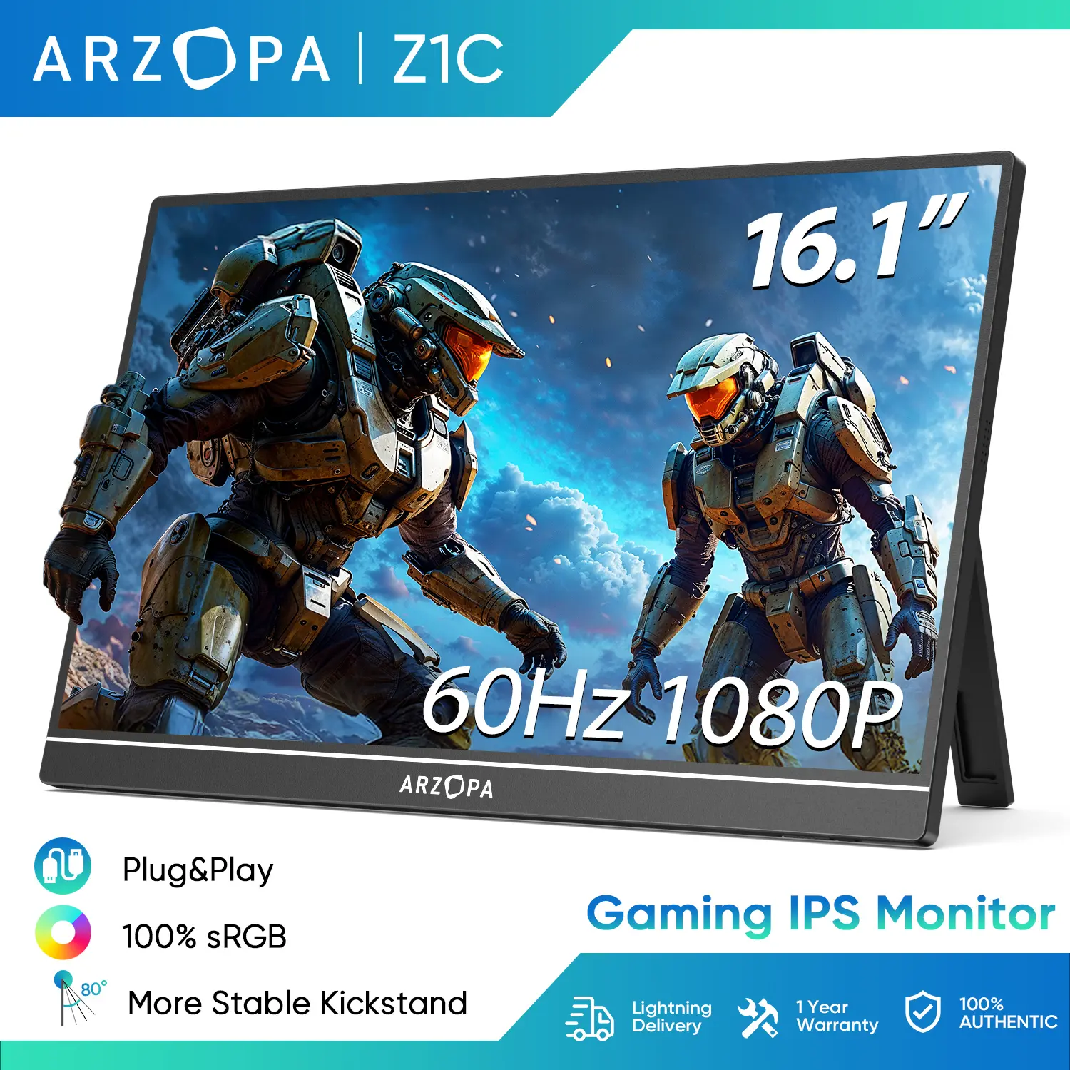 Màn hình Cầm Tay ARZOPA, 16,1 inch, 100% sRGB FHD 1080P, Chân đế, Màn hình máy tính xách tay, Độ tương phản màu cao, Màn hình IPS chăm sóc mắt, Thích hợp cho văn phòng và giải trí cao cấp, Z1C | BigBuy360 - bigbuy360.vn Màn hình Cầm Tay ARZOPA, 16,1 inch, 100% sRGB FHD 1080P, Chân đế, Màn hình máy tính xách tay, Độ tương phản màu cao, Màn hình IPS chăm sóc mắt, Thích hợp cho văn phòng và giải trí cao cấp, Z1C | BigBuy360 - bigbuy360.vn