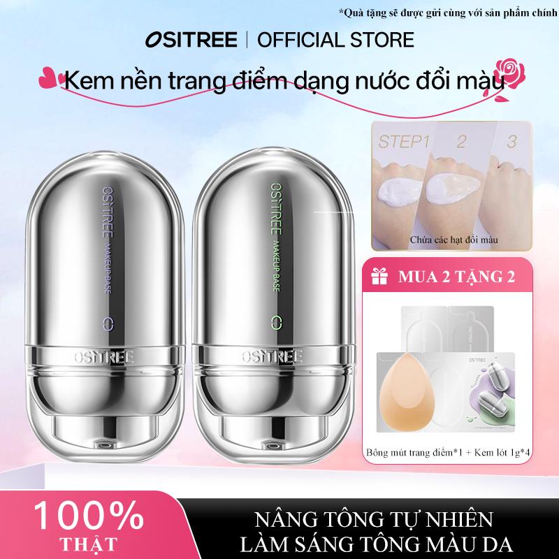 KOL Kem Lót Đổi Màu OSITREE Làm Đều Màu Da Nâng Tông Màu Da Tự Nhiên Nhẹ Như Không Khí Không Lo Lắng Về Sự bong Vảy Kem Nền 25g Thanh Toán Khi Nhận Hàng