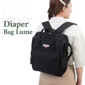 Mommykiddo Lume Diaper Bag Tas Ransel Perlengkapan Ibu Dan Bayi Tas Traveling Multifungsi Desain Stylish