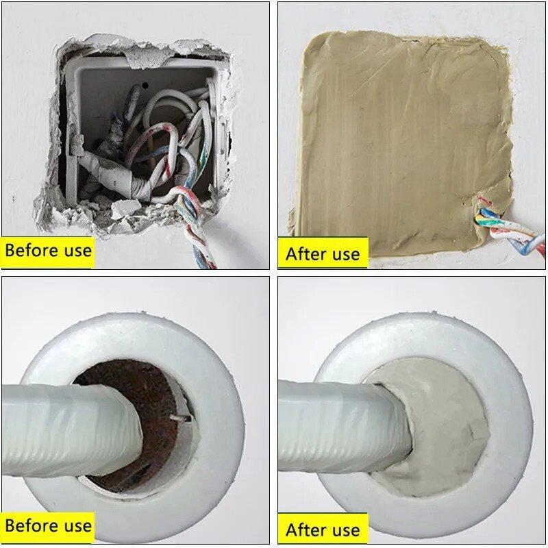 Product Introduction of Chất bịt kín, Nâng cấp gia dụng, Chất bịt kín màu trắng, Thích hợp cho lỗ cắm, Lỗ điều hòa không khí, Thoát nước và lấp đầy ngăn ngừa côn trùng 3