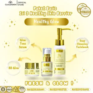 Paket Basic Whitening Glowing Skin Barrier Isi 3 BPOM Mencerahkan Kulit Wajah Cocok Untuk Semua Jenis Kulit