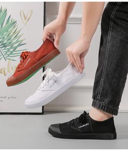 Kasut kanvas 2025 gaya kasual pelajar fesyen terkini, reka bentuk trendi untuk empat musim, serba boleh dan sesuai dengan jenama fesyen, tapak rata uniseks