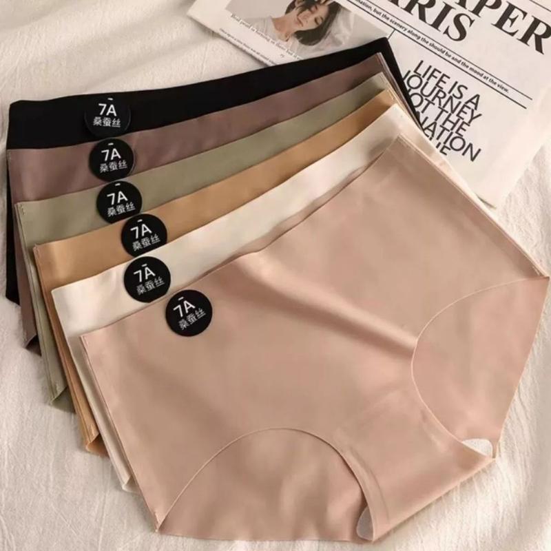 Bộ 10 quần lót nữ su đúc 7A cao cấp cá tính không lộ viền - Women