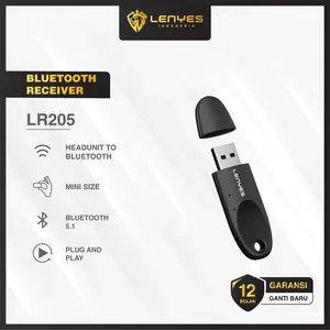 LENYES LR205 Bluetooth Receiver USB Wireless Adapter 5.1 Alat Bluetooth Salon Speaker Audio Mobil
