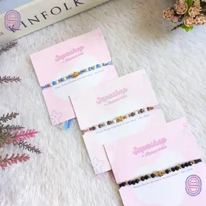 GELANG KEPANG MANIK DOFF/GELANG SERUT MANIK - GELANG HANDMADE TALI BRACELETS GIOK