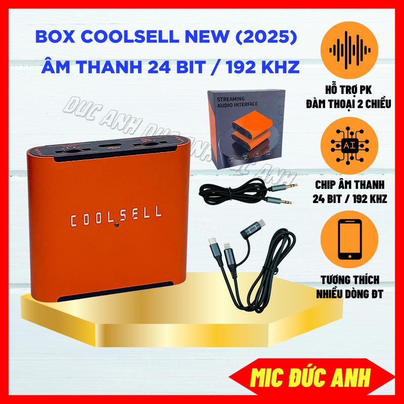 Box Livestream Coolsell G43 Màu Đỏ 24 Bit Stereo Chất Lượng Cao, Hỗ Trợ Đàm Thoại 2 Chiều Vừa Sạc Vừa Live, Phụ Kiện Âm Thanh Đức Anh 2025