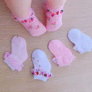 6 Pasang Kaos Kaki Bayi Newborn Model Renda