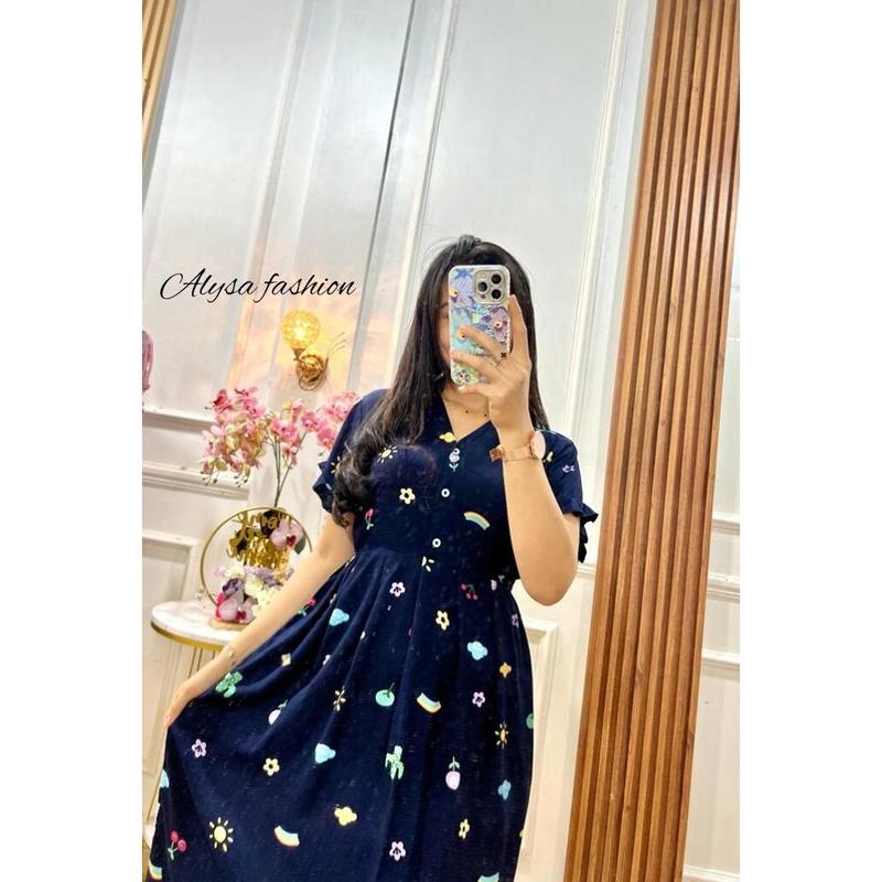 PREMIUM (READY) terjamin Nalla dress / DASTER MODEL TERBARU / DASTER MOTIF KEKINIAN terlaris CEK DESKRIPSI 6