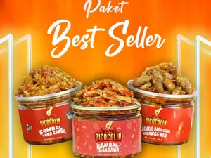 Paket Best Seller Sambaldicocolin (130 Gram x 3 pcs) - Sambal BabyCumi, Ayam, Tuna Candu pilihan yang lebih sehat indonesia