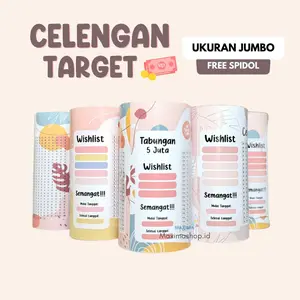 Celengan Target JUMBO Permanen atau Buka Tutup
