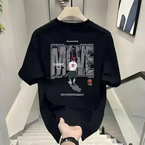 Baju Kaos Distro Pria keren Retro Oversize t shirt Kaos Hitam Pria 100% jcniibqsbk