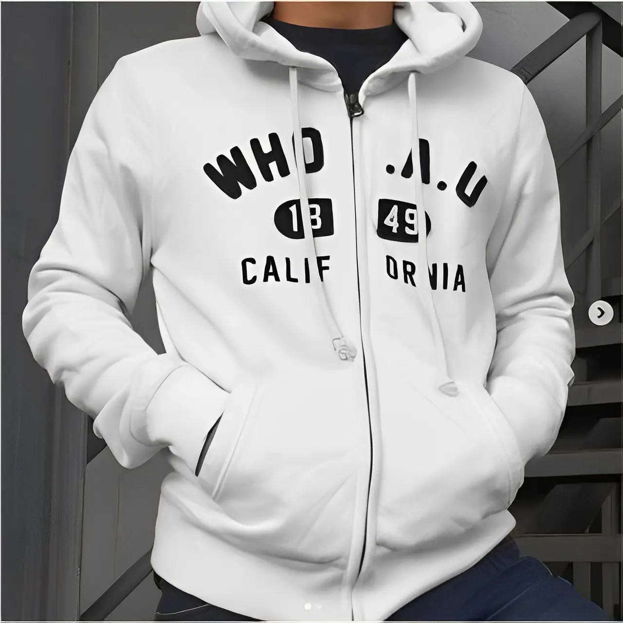 (BISA COD) Jaket Hoodie WHO.AU California 1948 High Premium Quality Fleece Tebal Distro Unisex