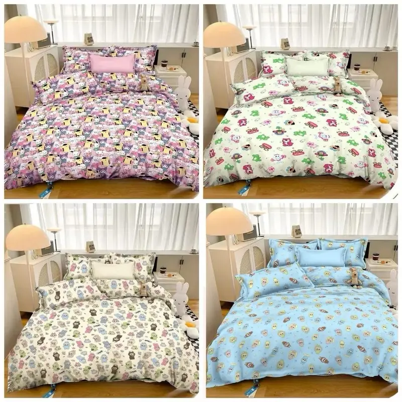 ￼SPREI SET premium double karet sudut UKURAN 120X200 160X200 180x200 SUDAH TERMASUK SARUNG BANTAL DAN GULING 0