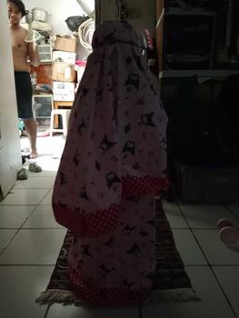 Product Review of MUKENA ANAK KARAKTER MUKENA ANAK MURAH 2-9TH Bunga Polka Dot Putih Muslim from m**a 3