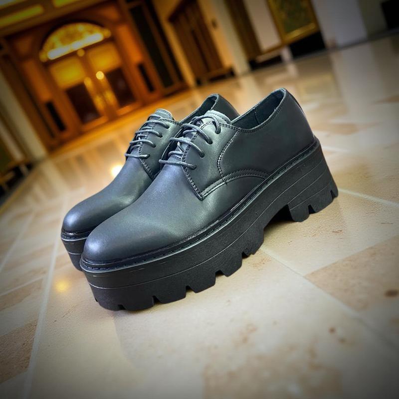  Derby Chunky Đế 7cm Cao Su Pháp Bảo hành 12 tháng da và đế Penny Loafer Nhung GiàY Nam 